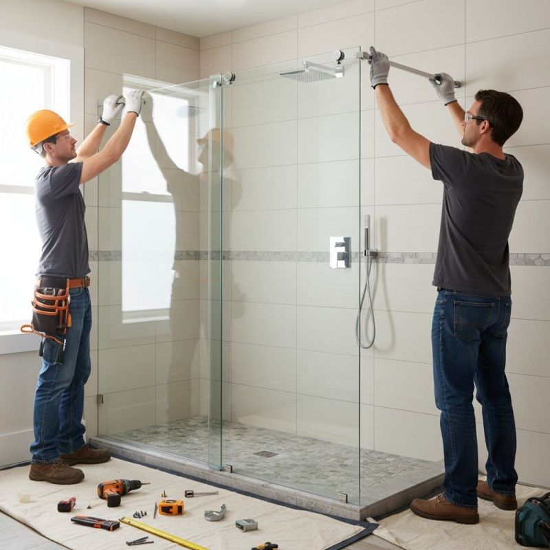 Glass Shower Door Installation in Denver County, CO